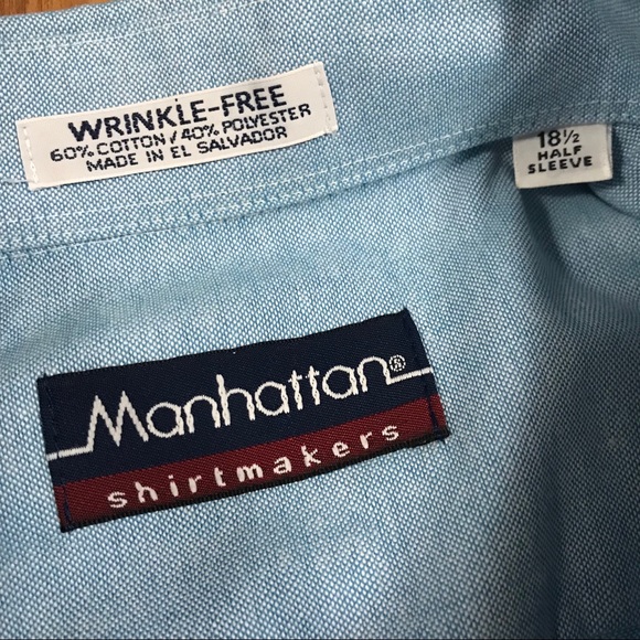 Manhattan Blue Half sleeve Shirt - Picture 2 of 5